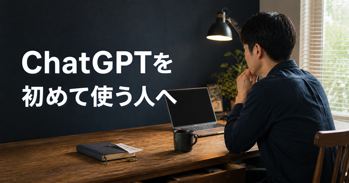 ChatGPTを初めて使う人へ。最初は小さな作業でAIの役割を決めるのサムネイル